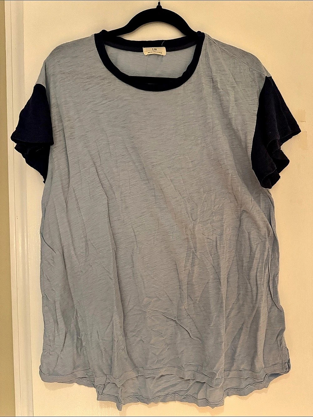 t.la Color Block Short Sleeve Top